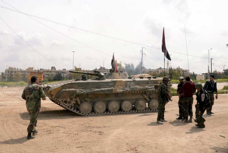 A Syrian Army BMP-1, May 11, 2013